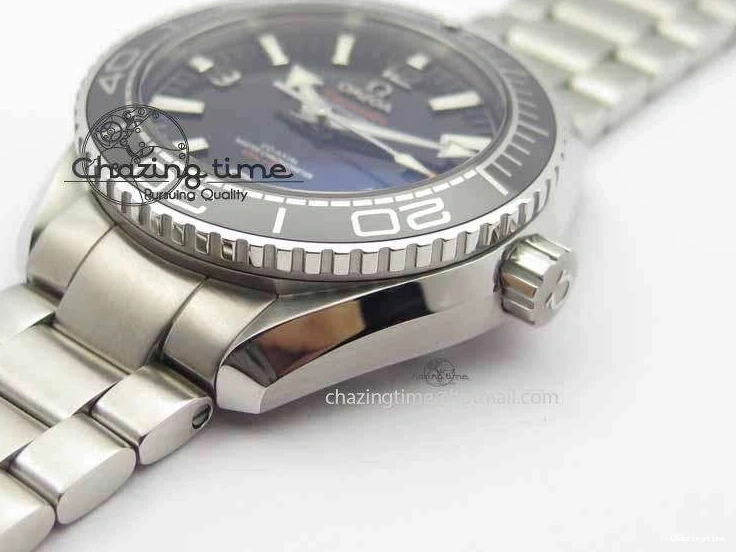 0308 Planet Ocean 2016 43.5mm SS OM 1:1 Best Edition Black Dial On SS Bracelet A Cozy 8162